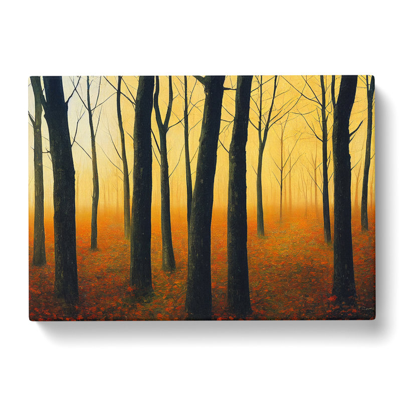 Welcoming Autumn Forest - Wrapped Canvas, 35cm H x 50cm W x 3cm D
