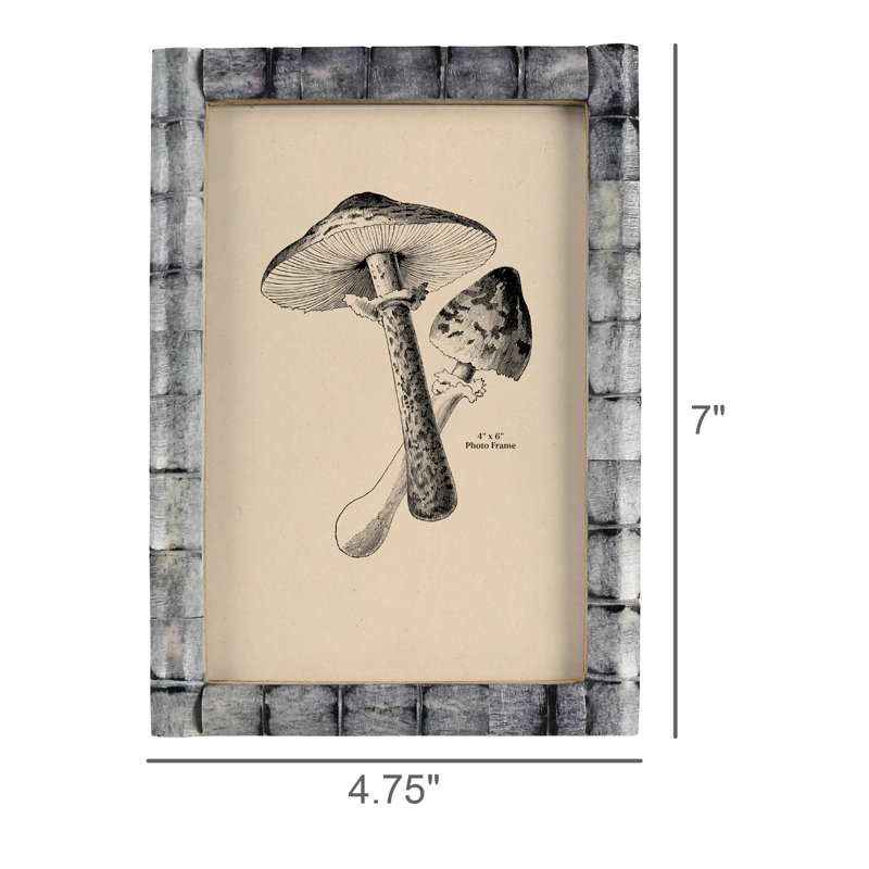 Picture Frame - Bamboo, Grey Bone 4x6