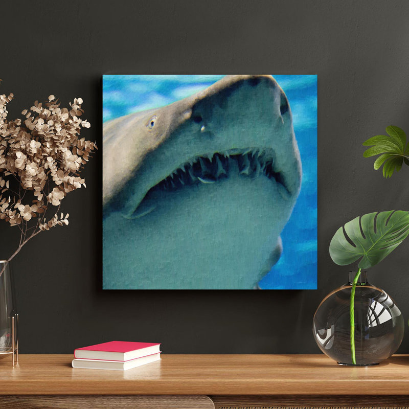 " Teeth Of A Shark " Painting Print, 32" H x 32" W