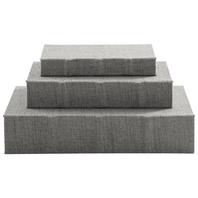 Kepir 3 Piece Fabric Book Box Set