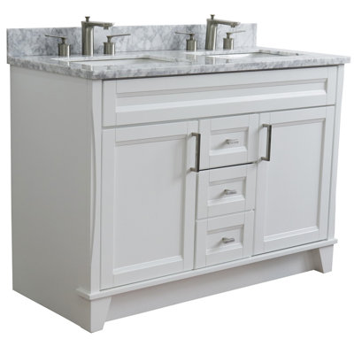 Ensemble de meuble-lavabo double 49 po Abdja