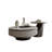 Danieka Modern Luxury Round Nesting Coffee Table Set With Faux Marble Countertop, Fully Assembled-320813280