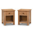 North Castle 48cm W Solid Wood Bedside Table