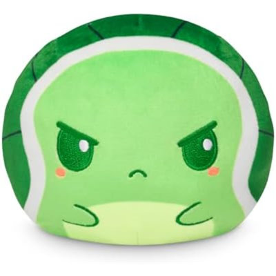 4" Reversible Turtle Plushie - Cute Kawaii Green - Soft Stuffed Animal
