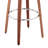 Romarin Swivel Counter or Bar Height Bar Stool with Arms and Footrest in Faux Leather, Wood-879254840-879254841-879254843