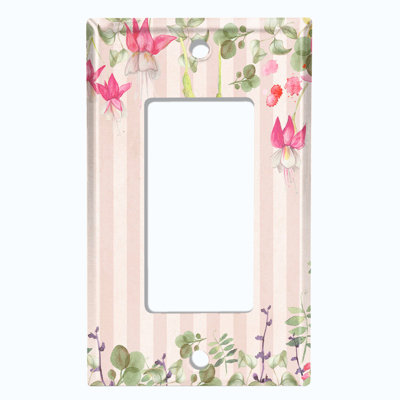 Patterned 1 - Gang Rocker Standard Wall Plate