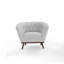 Chaise d'appoint rembourrée 1pc Modern Elegance