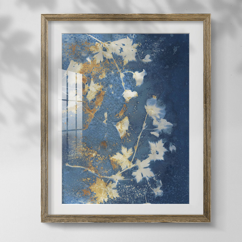 «Shifting Neutrals I», reproduction encadrée, Blanc, Papier avec cadre noyer