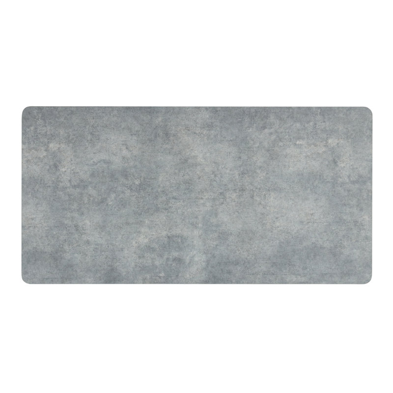 Ensemble de tables basses 3 pièces - Table basse rectangulaire et 2 tables de bout carrées avec pieds stylisés en croix - Style contemporain gris