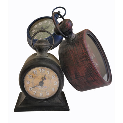 Analogue Metal Electric Tabletop Clock in