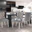 Chaise de salle à manger rembourrée en velours Johnfrancis-377595994-377595996