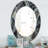 Abstract Glacial Painting Accent Wall Mirror-40097666
