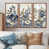 Toile avec cadre flottant brun