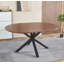 Table extensible polyvalente avec pieds en métal stables et plateau en panneau de fibres à densité moyenne pour divers environnements