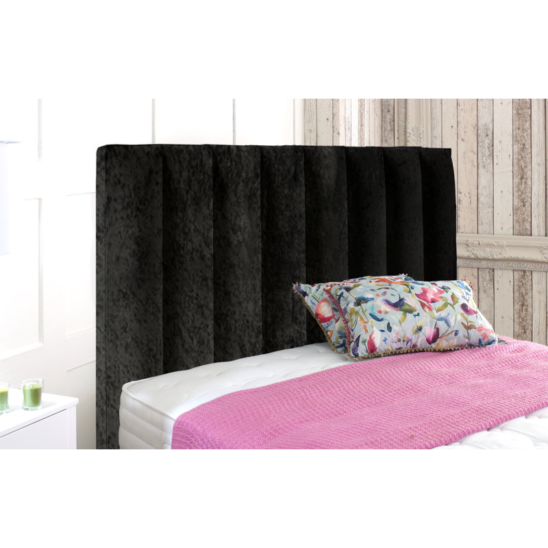 Arleta Upholstered Headboard, Black, Small Single