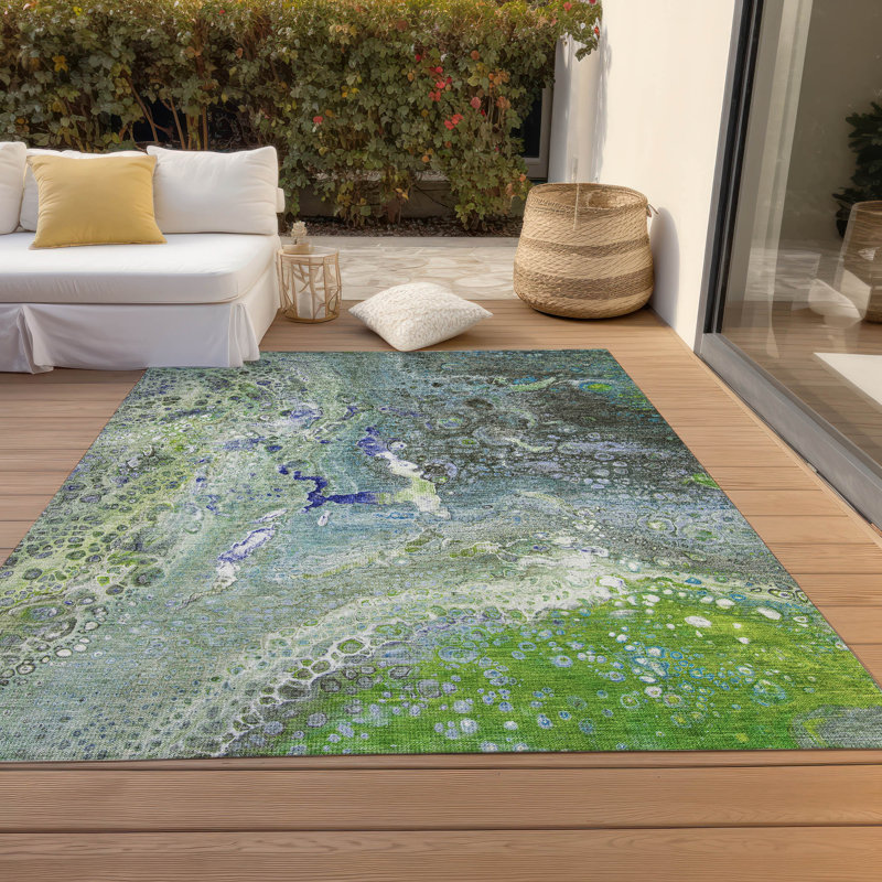 Tapis intérieur / extérieur Fayme, Rectangle 5 pi x 7 pi 6 po