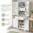 Terrazzo Multi-Functional Bathroom Storage Cabinet – Adjustable Shelves, Ample Space, Easy Installation  Product Description-2029670850