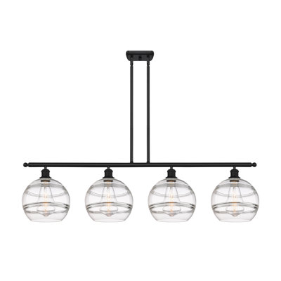 Luminaire suspendu pour îlot de cuisine 4 lumières Chartoff