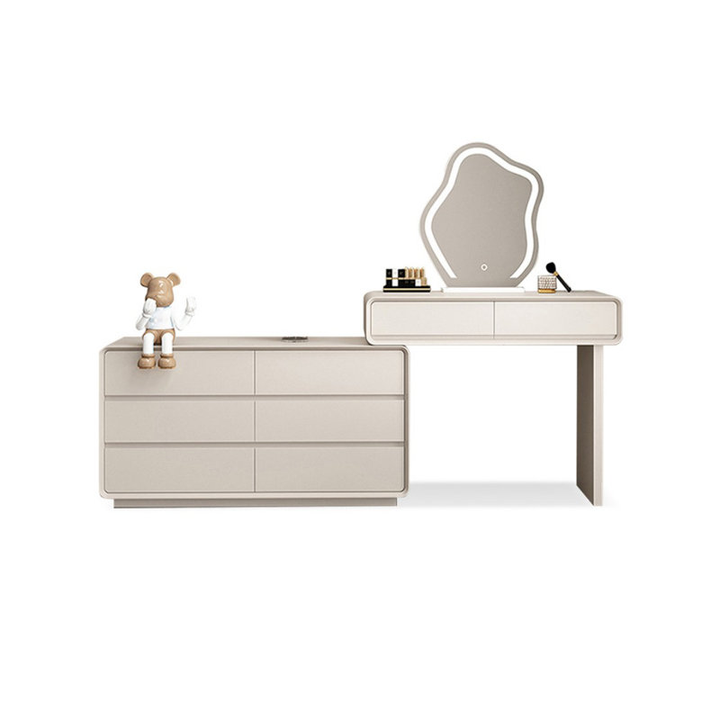 Makeup Vanity with Light mirror,8 drawers,Power Outlet