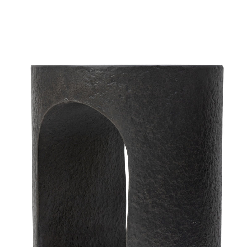 Samson End Table, Distressed Graphite Concrete