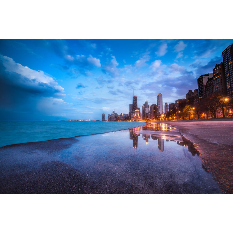 Sunset Reflection - Wrapped Canvas Print, 30cm H x 46cm W x 3.8cm D