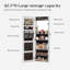 Armoire à bijoux murale classique avec miroir intégré - rangement spacieux, design polyvalent - P 3,8 po x l 14,8 po x H 42,5 po-98969559