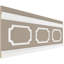 Panneau de lambris H 32 po x l 94 1/2 po x P 1/2 po