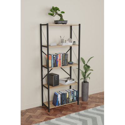 Aarza 150cm H Metal Etagere Bookcase