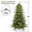Arbre de Noël de 4 pi avec 150 lumières ultralumineuses blanches chaudes et 919 extrémités en métal à charnière réaliste + pe