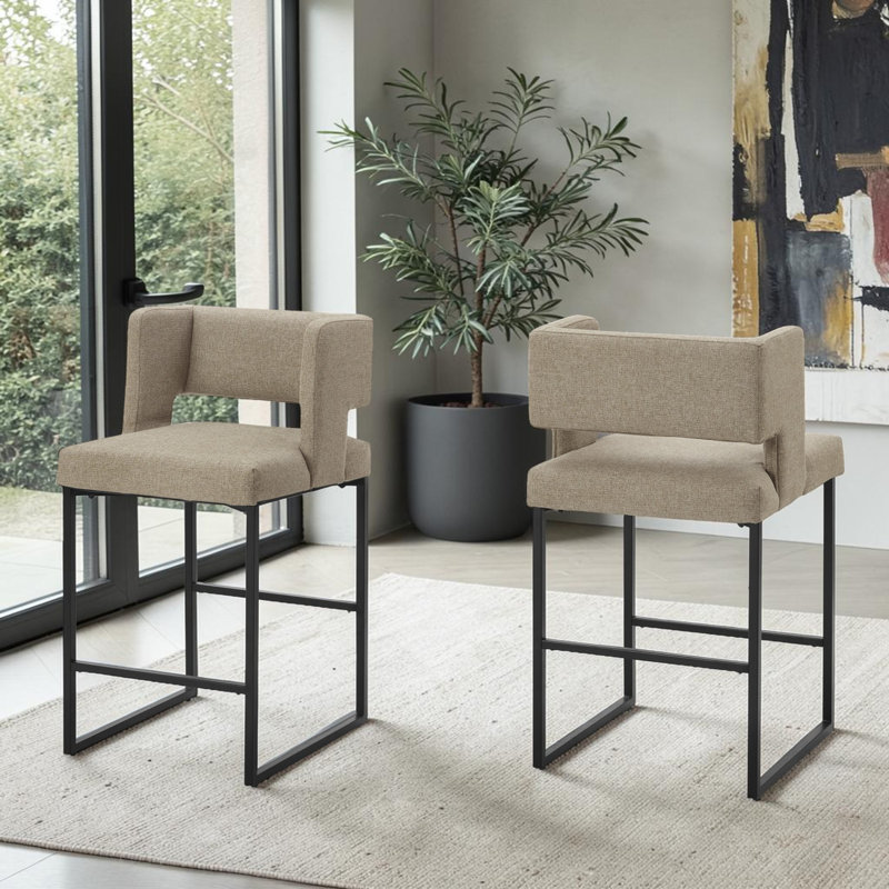 Ensemble de 2 tabourets de bar Callidora