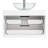 Sharee 30" Wall Mount Bathroom Vanity with Glass Vessel Sink-1425104163
