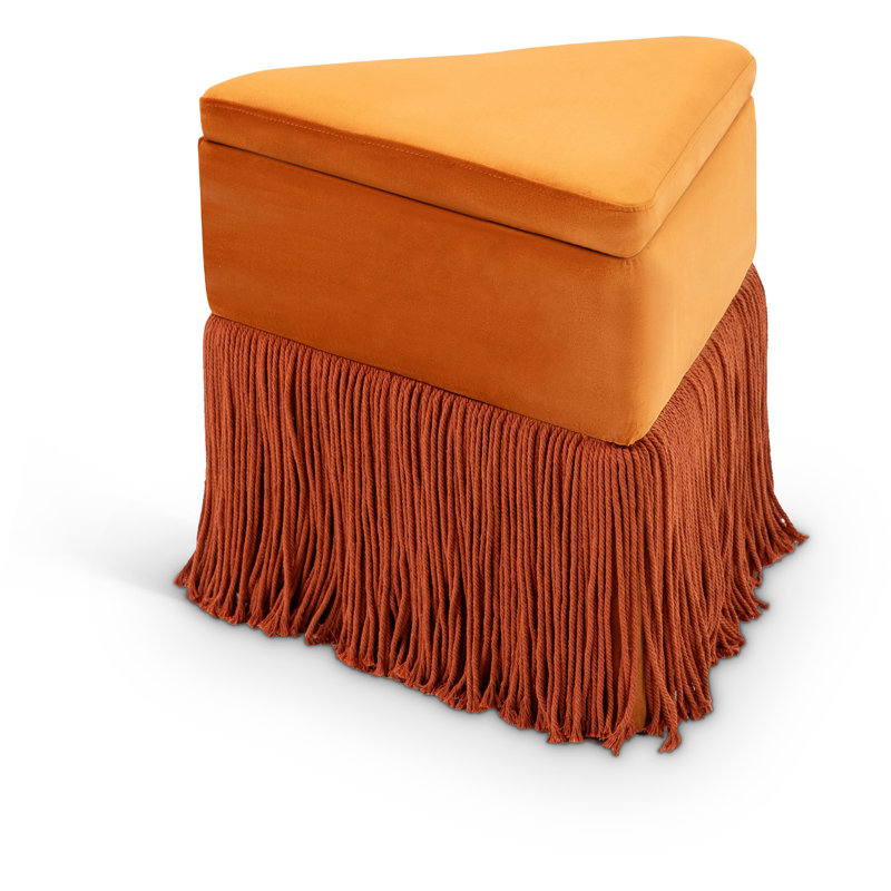 Repose-pieds Keyia, Velours cognac
