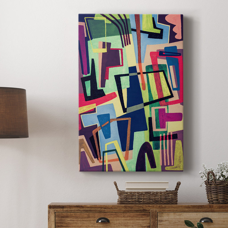 Couleurs connectées II - Cavas de galerie sur mesure, H 36 po x l 24 po