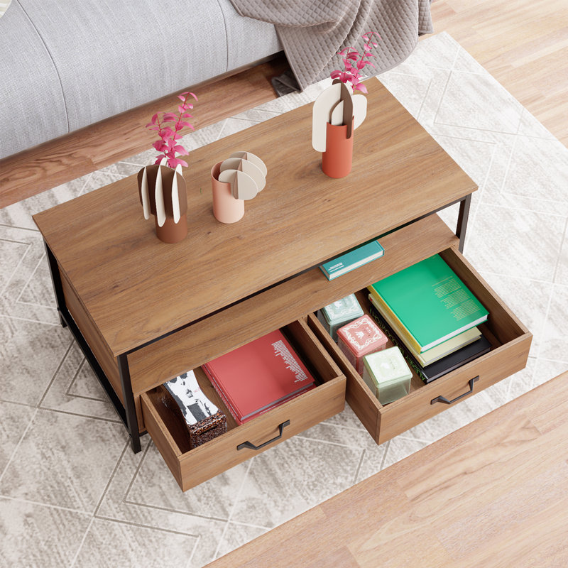 Four Leg Coffee Table with Storage