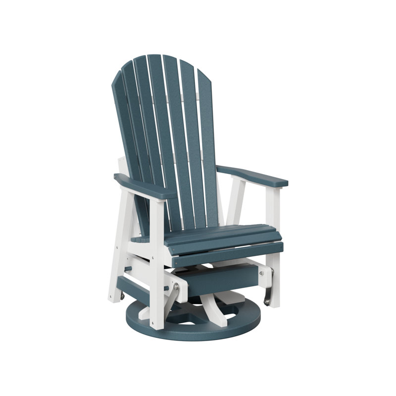 Fauteuil coulissant berçant berlinois berlinois, Ardoise / blanc