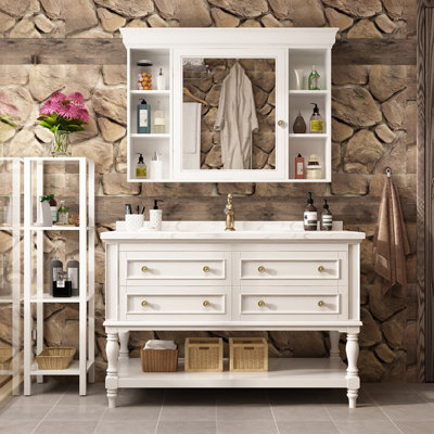 American country style bathroom cabinet