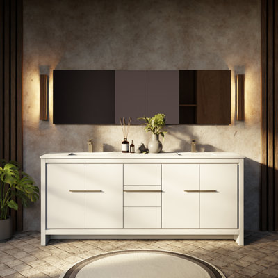 Lafarre Lafarre 80 in W x 20 in D Double Bath Vanity