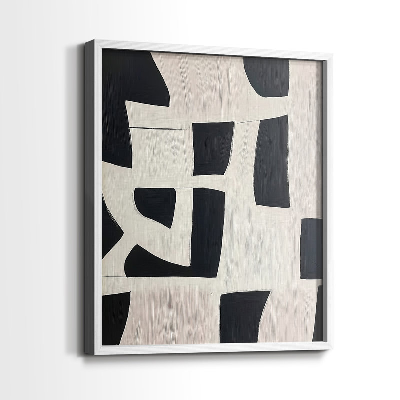 "ABSTRACT Series DCIV" par J Paul, Blanc / Blanc, H 29 po x l 23 po