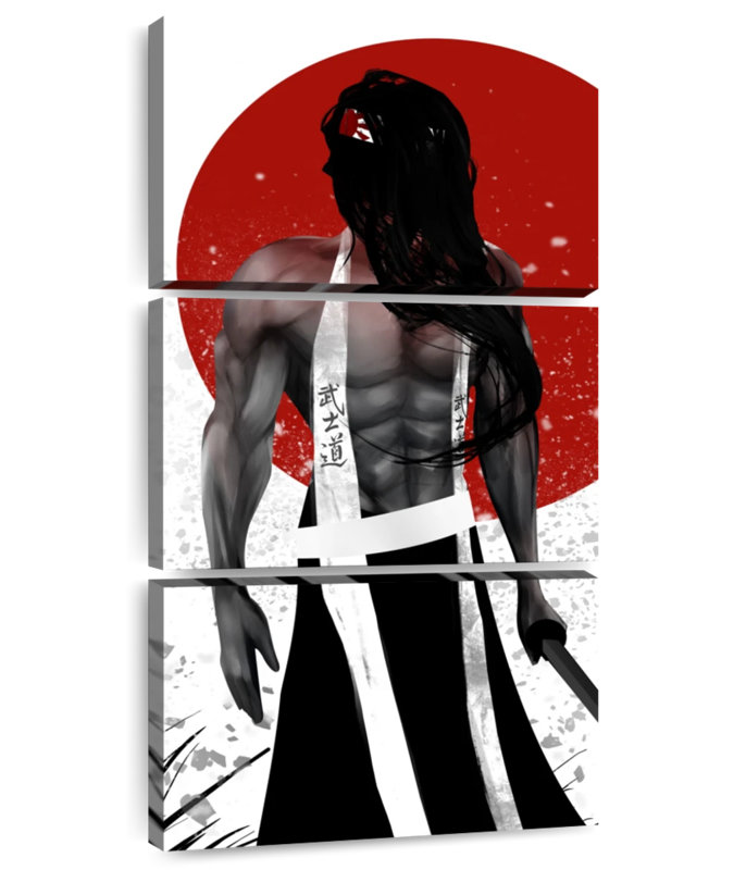 Long Haired Samurai, 27" H x 12" W