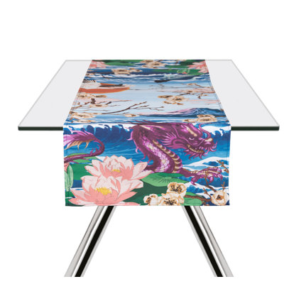 Excelsa table runner Fuji cotton 45x140 cm multicolor