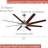 Kenja 72'' Ceiling Fan with LED Lights-466423998