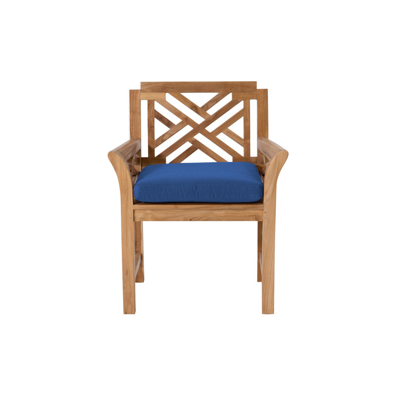 Monterey Fabric Mission Back Arm Chair, Sapphire