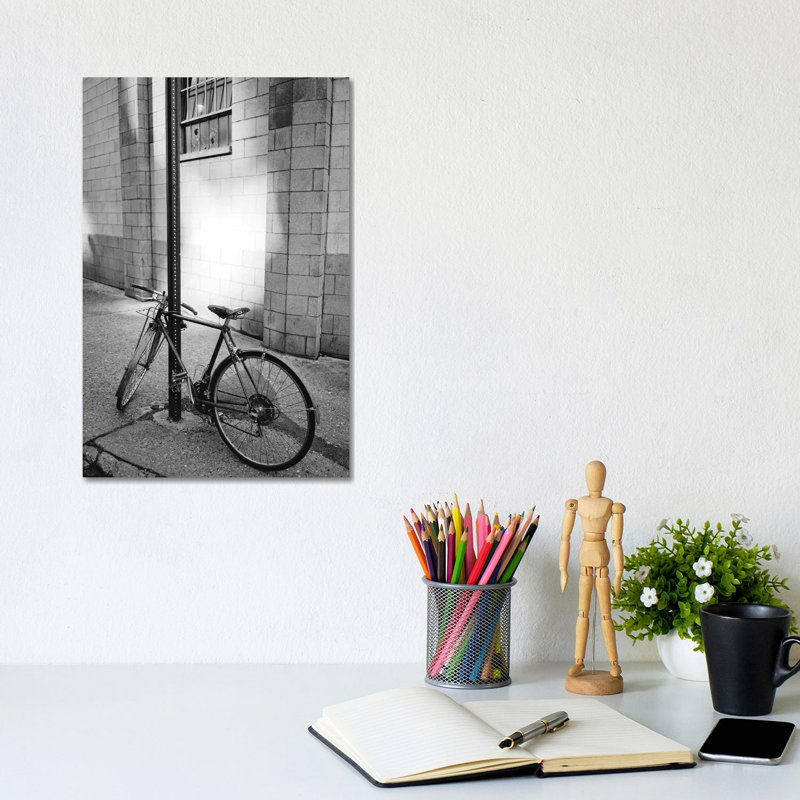 Brooklyn Bike 1 Piece Wall Art on Canvas, 30.48cm H x 20.32cm W x 1.91cm D, Wrapped Canvas