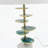 D15x29.5" Verdant Agate-Slice Table Lamp w/ Marble Base