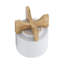 PLATEAU 5 "AVEC SUPPORT CHEVRON, BLANC