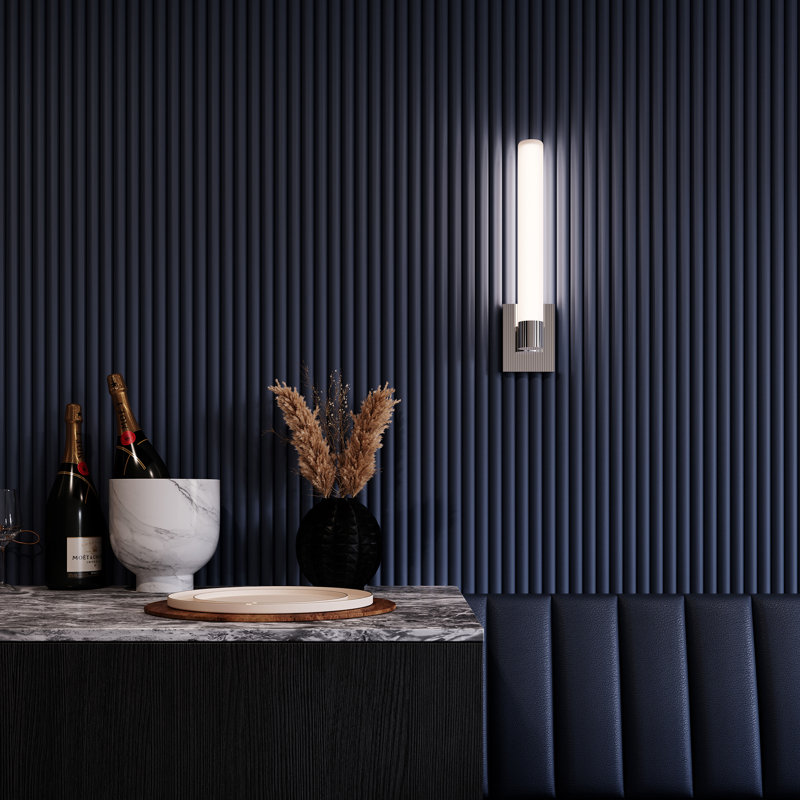 Applique murale 18 po Sceptre, Chrome poli, Gris, 3000 K