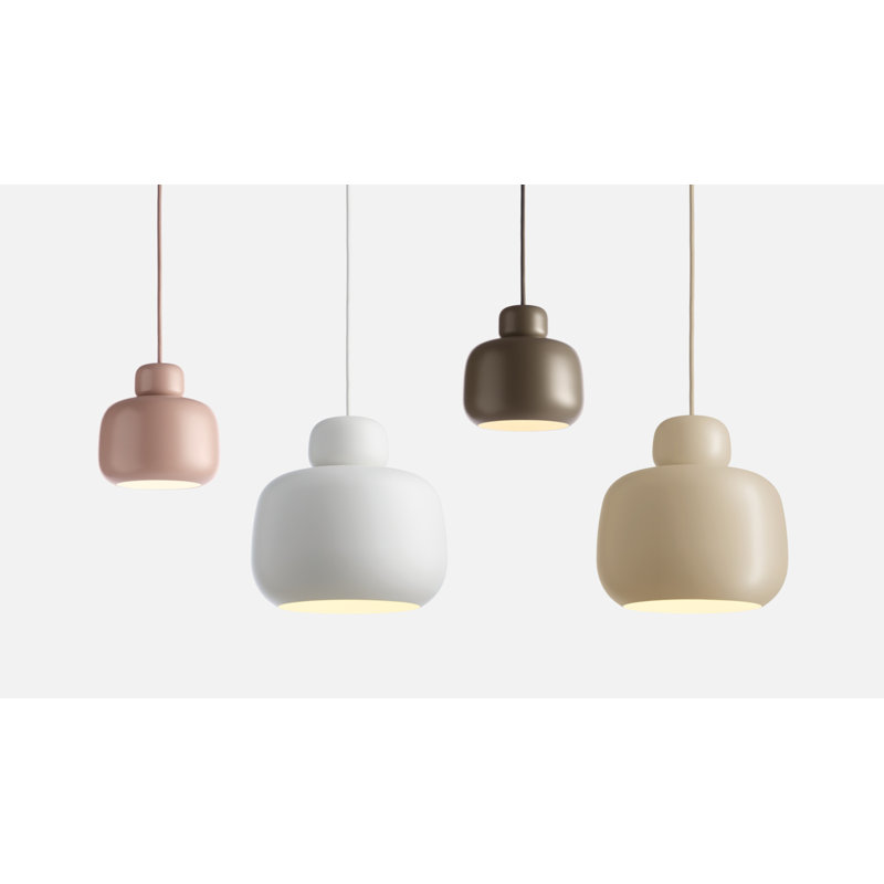 Stone Pendant (Small), Taupe