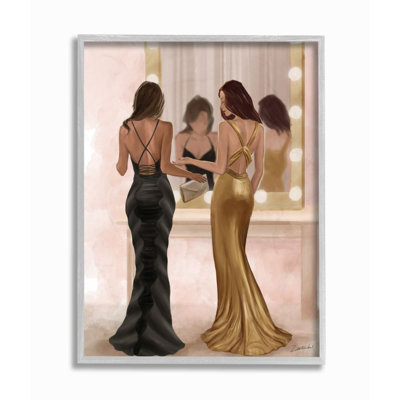 " Glam Fashion Model Elegant Dress Mirror Vanity Women " by Daphne Polselli