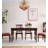 Rectangular American-style retro all-solid wood dining table