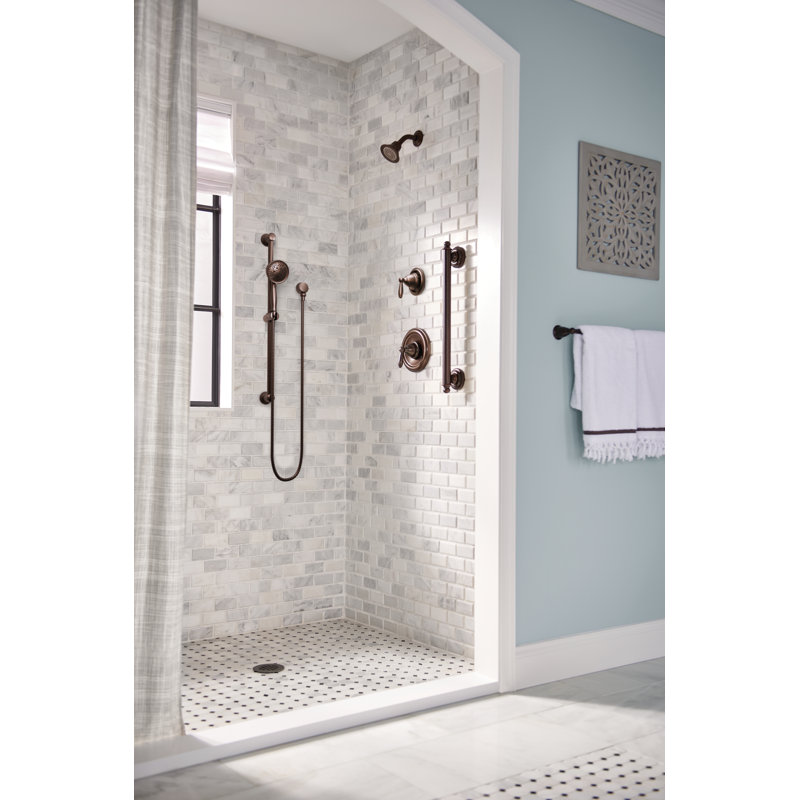 Coude de raccordement pour boyau de douche à main Exact Temp, Bronze huilé